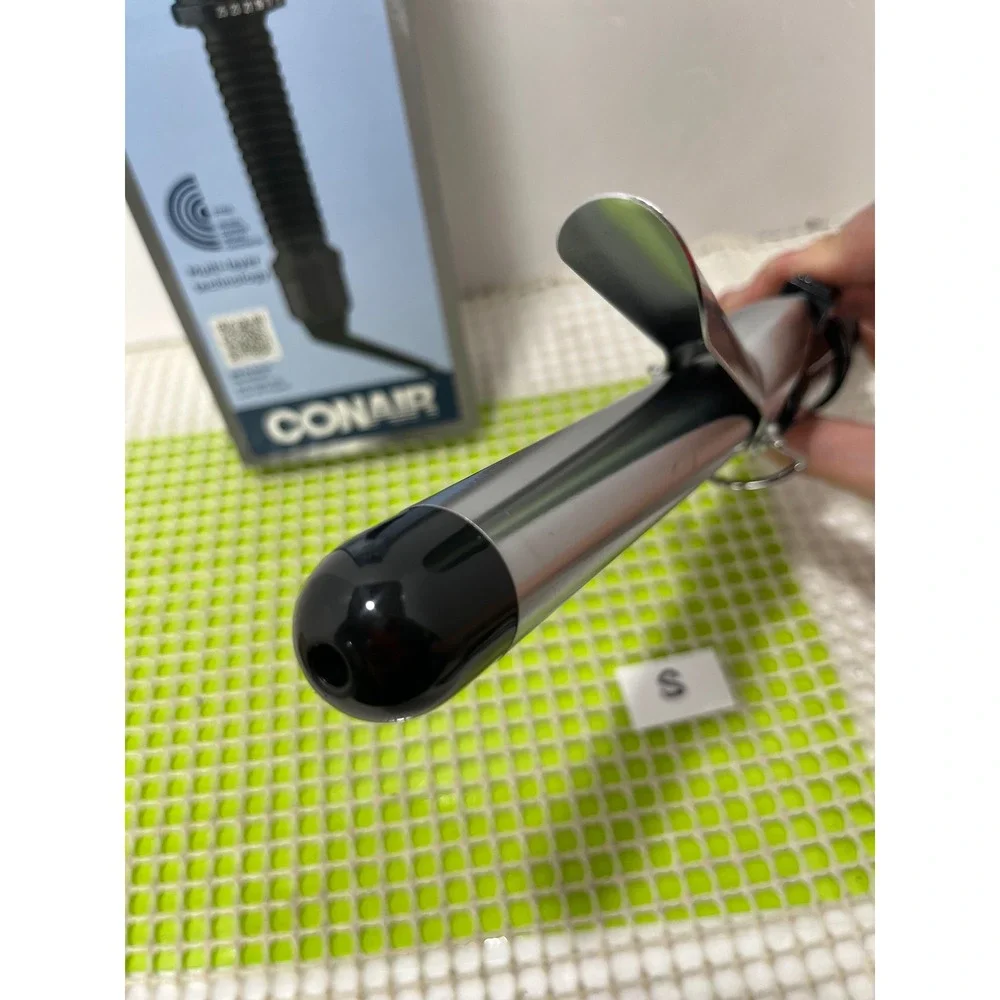 Conair Instant‎ Heat 1 Inch Curling Iron Classic Curls Black New Damaged Box S